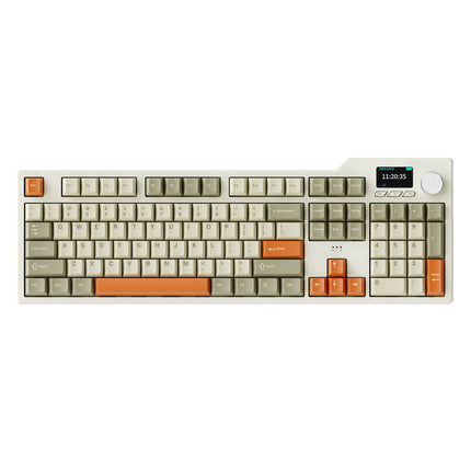 Tri Mode Wireless Mechanical Gaming Keyboard With Display RGB Lighting Hot Swap Avocado Linear Switches