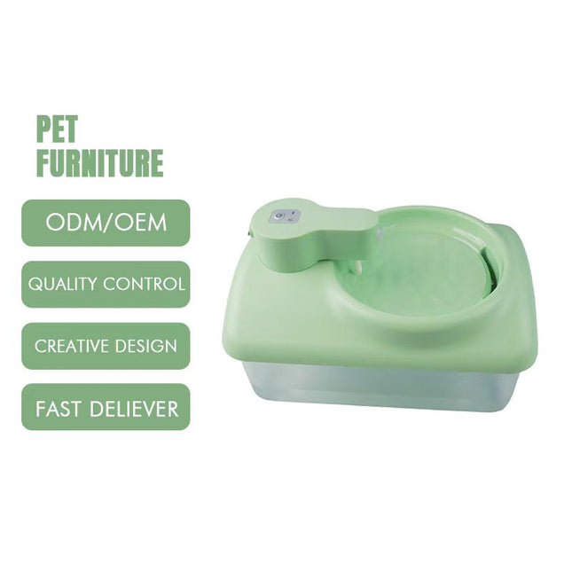 Portable 2.5L Wireless Pet Water Fountain with Rechargeable Battery and Induction Water Dispensing Yellow