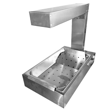 Commercial Countertop Heat Display Cabinet – Stainless Steel Snack Holding Warmer (220V)