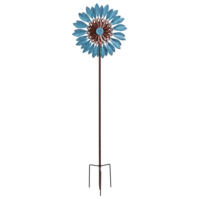 Hand-Painted Metal Garden Windmill – Outdoor Decorative Yard Ornament