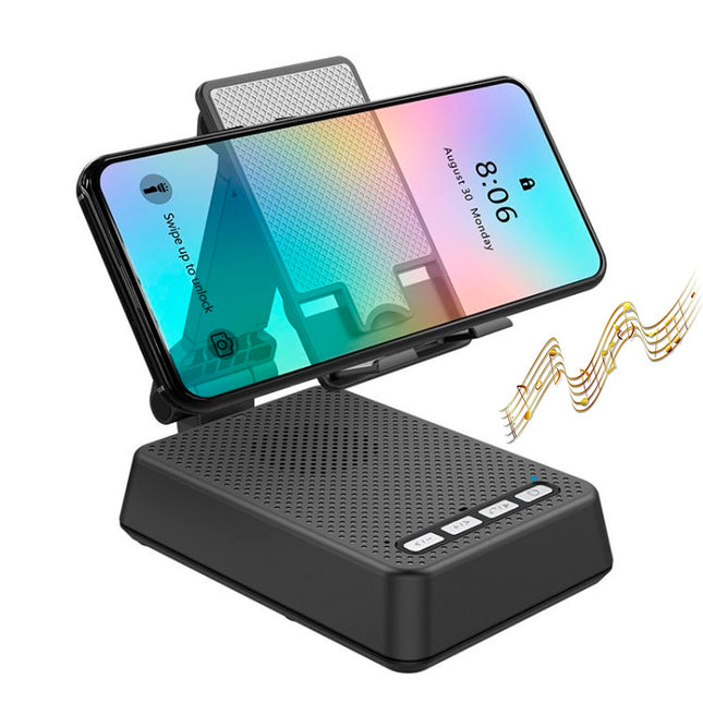 Portable Bluetooth Speaker Phone Stand with Adjustable Viewing Angle and Built-in HD Microphone