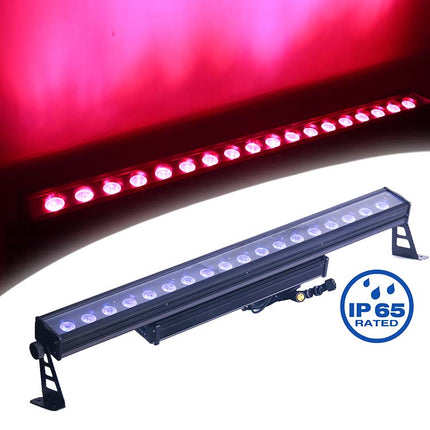 Outdoor Waterproof LED Wall Washer Pixel Bar 18x18W RGBWA+UV Stage Wash Light with DMX512