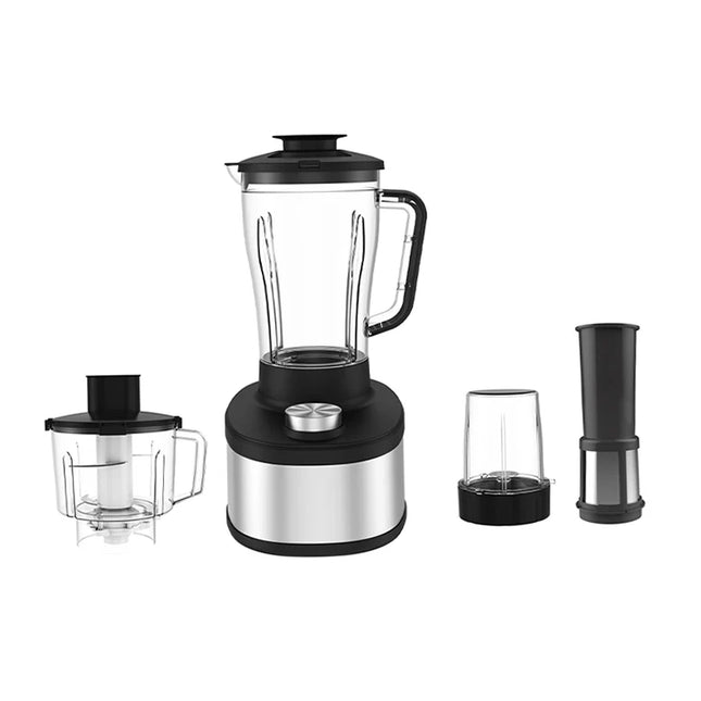 Professional 1000W Food Processor & Smoothie Maker with Triple Jar Combo for Home Kitchens