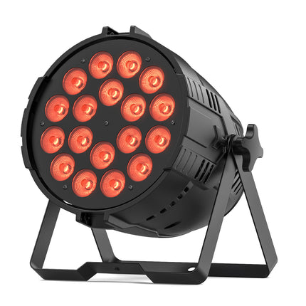 Portable 18x10W RGBL LED Stage Light with DMX512 and Voice Control for Nightclubs, Parties, and Events