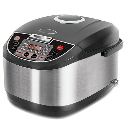 5L Multi-Function Rice Cooker with Steamer, 24-Hour Delay Timer, Fast Cooking, 900W