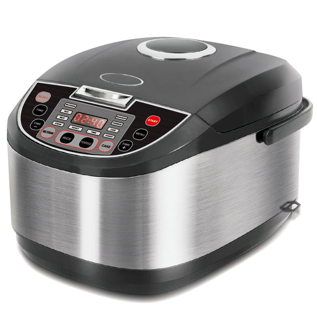 5L Multi-Function Rice Cooker with Steamer, 24-Hour Delay Timer, Fast Cooking, 900W