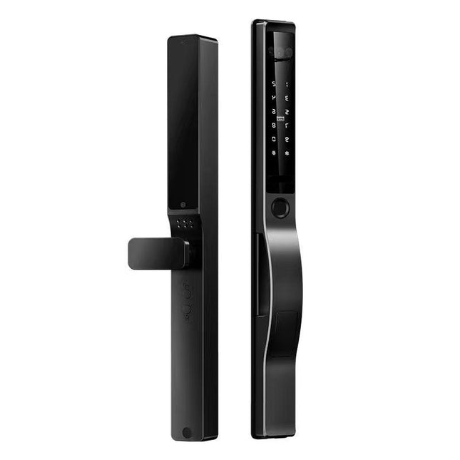 Aluminum Alloy Smart Door Lock with Fingerprint, Face Recognition, Bluetooth & Remote Unlock