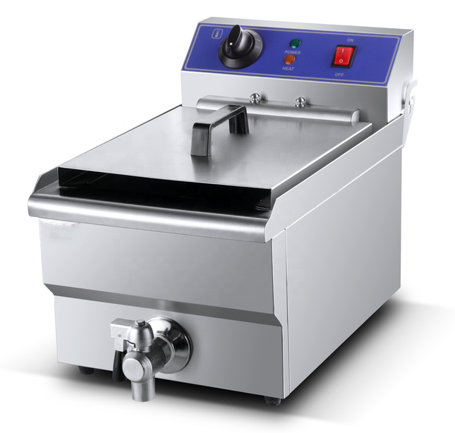 Commercial 13L Electric Fryer 3250W Stainless Steel Countertop Cooking Machine