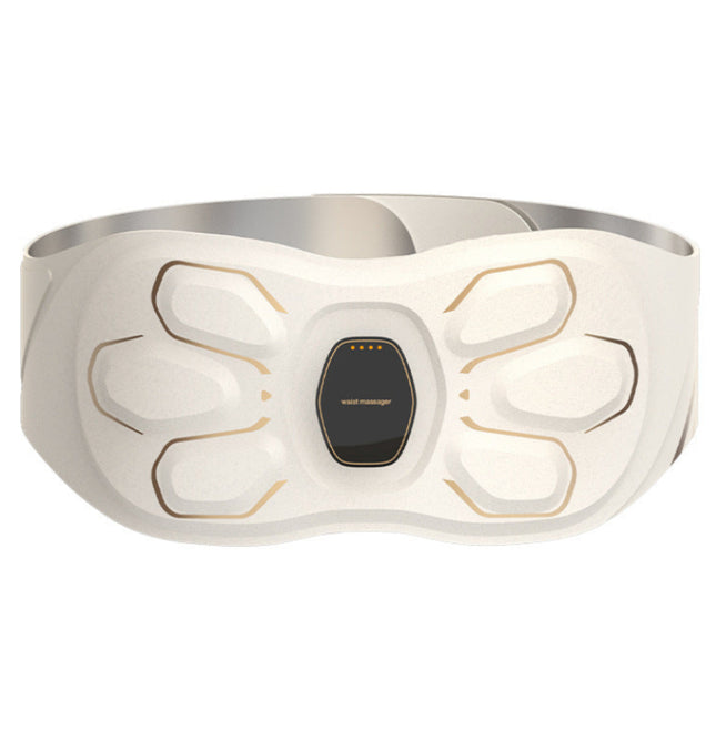 Portable Electric Waist Massager with Red Light, Vibration and Adjustable Intensity