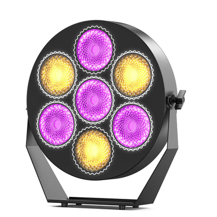 7x50W LED Par Stage Light RGB Strobe for DJ, Disco, and Party Events