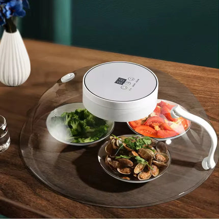 Electric Heated Food Cover Dome – Tabletop Temperature Keeper & Meal Protection Lid