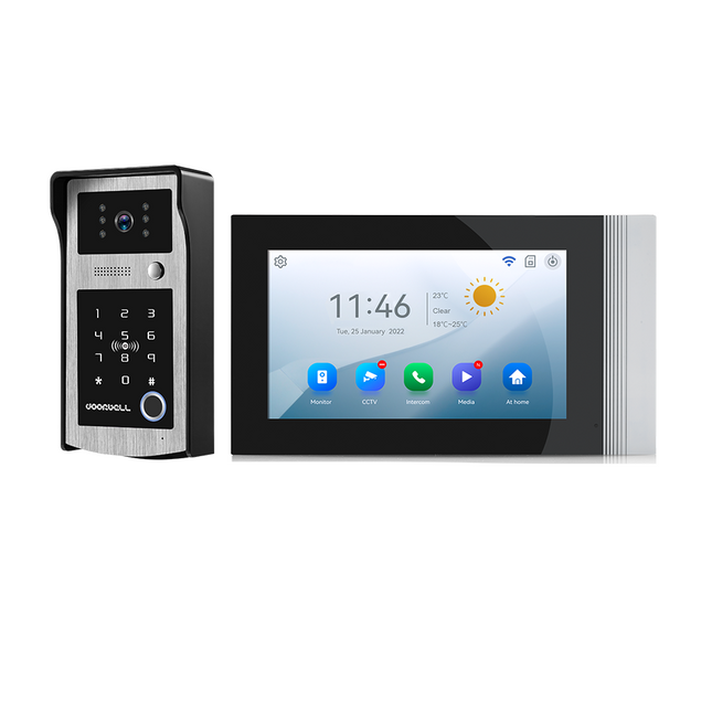Smart Video Door Phone with 7 Inch Touch Screen, HD Camera, Motion Detection & Tuya App