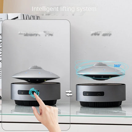 Magnetic Floating Bluetooth Desk Speaker with Rising Display Design