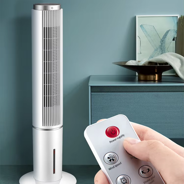 Water-Cooled Tower Air Cooler Fan 42-Inch, 80W, 4L Tank, 3 Speeds, 60° Oscillation & 12H Timer