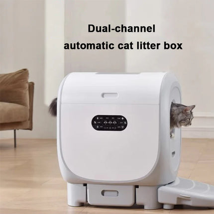 Automatic Smart Cat Litter System with Mobile App Control – Extra-Large 101L Space & Smell Reduction