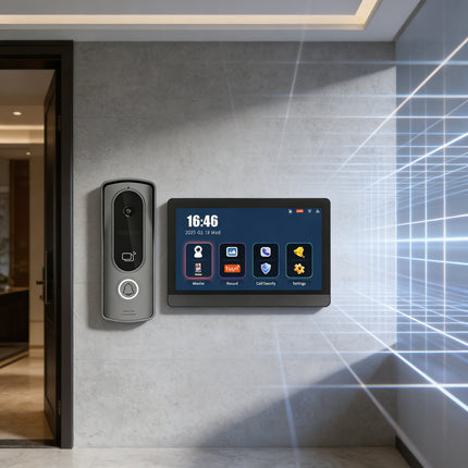 Smart 7 Inch Video Door Phone with 120° HD Camera, Motion Detection & Wall Mount Design