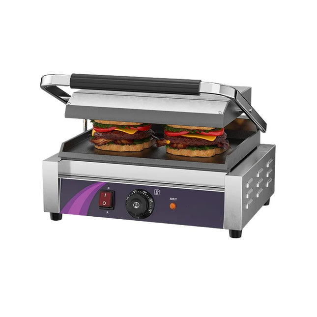 Professional Rotating Waffle Machine with 6-Grid Mold & Precision Heat Control