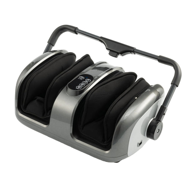 Electric Airbag Foot and Calf Massager with Adjustable Angle and Digital Controls