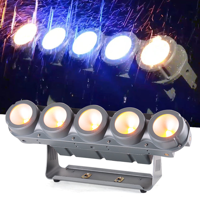 Professional Waterproof LED COB Matrix Light Bar 5x30W RGBA for Stage Events and DJ Lighting
