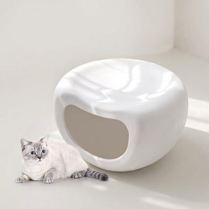Modern Pet Cave Stool with Cozy Enclosed Bed for Cats & Small Dogs