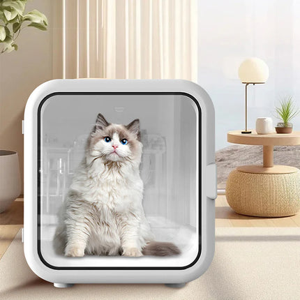 Automatic Pet Drying Cabin 62L for Cats & Small Dogs | Low-Noise Smart Dryer with Mobile App