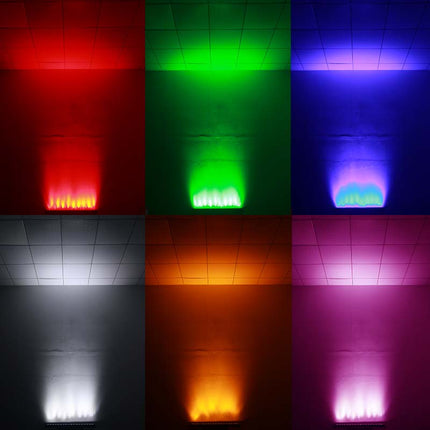 Professional 9x18W RGBWA+UV LED Stage Wash Light with Auto, Master/Slave & DMX Modes