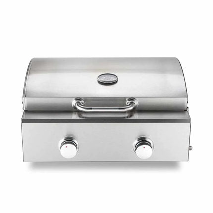 Commercial Portable 2-Burner Stainless Steel Gas Cooking Oven for Pizza & Grilling