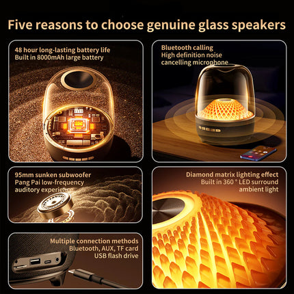 80W High-Power Portable Bluetooth Party Speaker with Dynamic RGB Lights & Extended Playtime