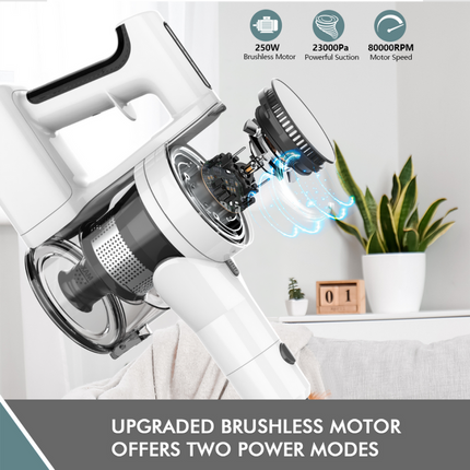 Portable Cordless Stick Vacuum Cleaner – Lightweight 2-in-1 for Home and Car