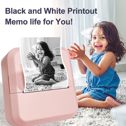 Portable Thermal Label Printer with Bluetooth, 203 DPI, 1200mAh Rechargeable Battery