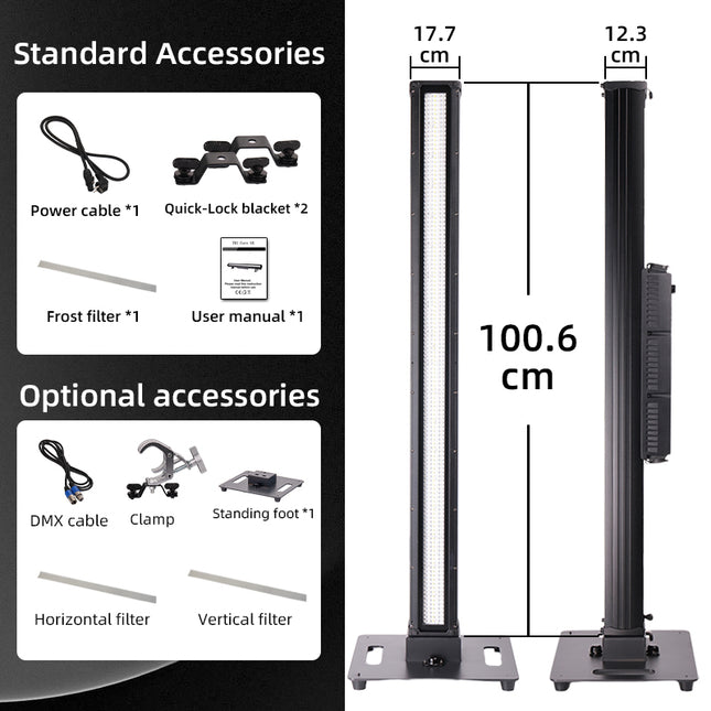 Professional 250W IP66 Outdoor LED Stage Light with DMX512, OLED Display & Warm White LEDs