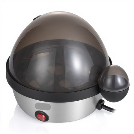 Electric 7-Egg Cooker & Boiler 350W Automatic Egg Steamer with Stainless Steel Housing