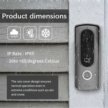 Smart 7 Inch Video Door Phone with 120° HD Camera, Motion Detection & Wall Mount Design