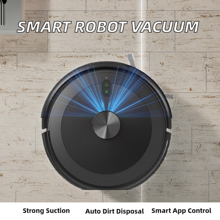 Robot Vacuum Mop Battery Powered 3-in-1 with LDS Navigation High Suction App Control