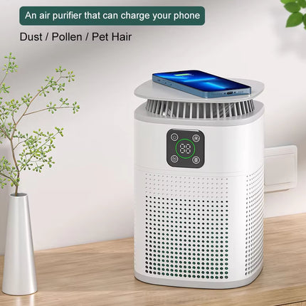 Air Purifier with 70m³/h CADR, 3 Fan Speeds & 2/4/8H Timer for Home Office Bedroom