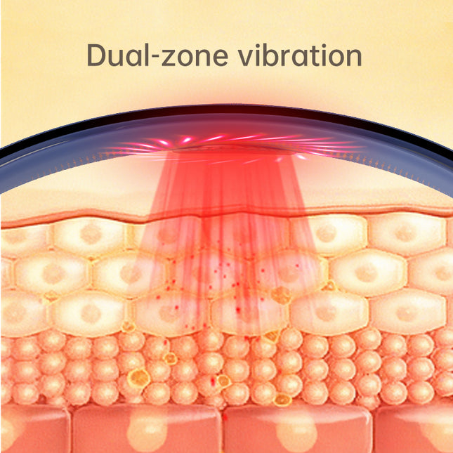 Rechargeable Waist Support Massage Belt with Red Light and Dual-Zone Vibration