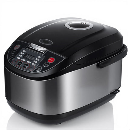 5L Multi-Function Rice Cooker with Steamer, 24-Hour Delay Timer, Fast Cooking, 900W