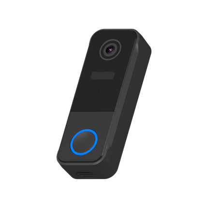 Wireless IP65 Waterproof Video Doorbell with PIR Motion Detection, Two-Way Audio & 5200mAh Rechargeable Battery
