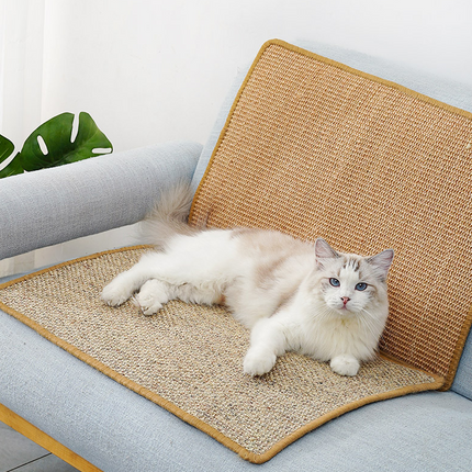 Extra Large Natural Sisal Cat Scratching Mat 140 x 200cm Durable Scratch Rug