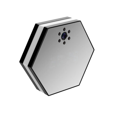 Smart Wi-Fi Desk Clock Camera with Motion Tracking and IR Night Mode