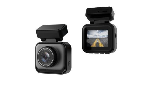 Portable 4K Dual Dash Camera with 2" IPS Screen, WiFi, 24 Hour Parking Monitoring & Loop Recording