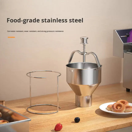 Adjustable Manual Dough & Batter Dispenser Machine – 2.4L Stainless Steel Bakery Tool