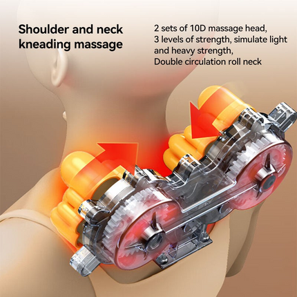 Full-Body Adjustable Airbag Massage Mattress for Neck, Shoulders, Waist & Legs