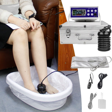 Ionic Detox Foot Spa with Massage and Infrared Waist Belt for Full-Body Wellness
