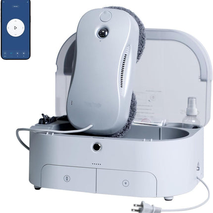 Cordless Smart Window Cleaning Robot with Stain Detection, TUYA App Control & Ultrasonic Spray