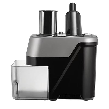 Dual-Port Commercial Food Processor 100W with Large Feed Chute – Grey