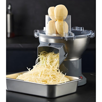 Commercial Electric Food Processor 200W with Stainless Steel Bowl and Large Feed Chute