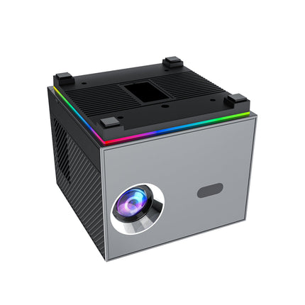 Smart LED Home Projector with 720P Display, Electric Focus, 4-Point Keystone, and Wireless Screen Sharing