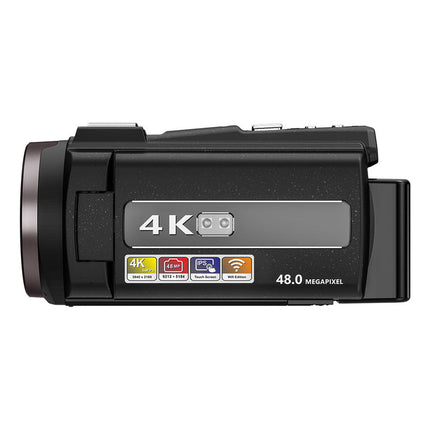 Ultra HD 4K Digital Camera with Rotating Touchscreen, CMOS Sensor and SD Card Support