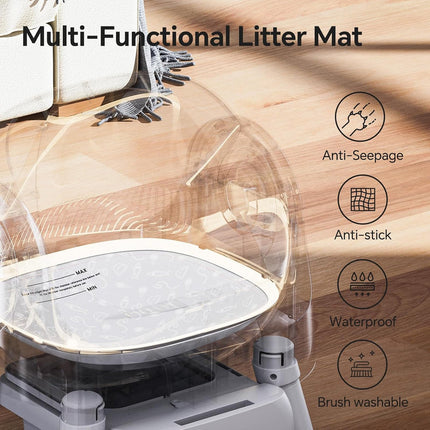 Automatic Self-Cleaning Cat Litter Box with Open Top Design & Odour Reduction